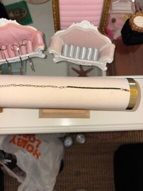 Gold and Green Beaded Women's Bracelet